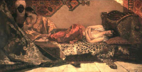 Jean-Joseph Benjamin-Constant Odalisque Norge oil painting art